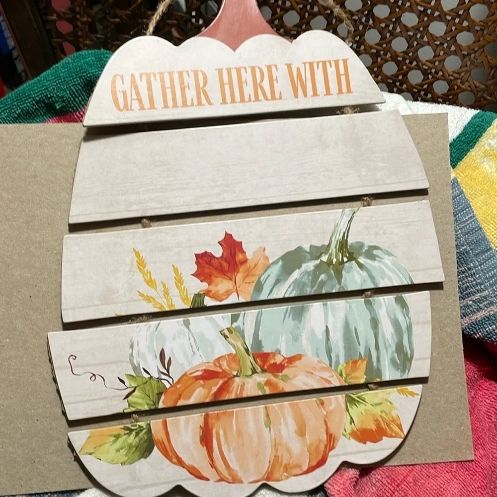 🍀$12 bundles NEW Craft Hanging gourd panel decor to paint add fabric add words - Picture 1 of 8